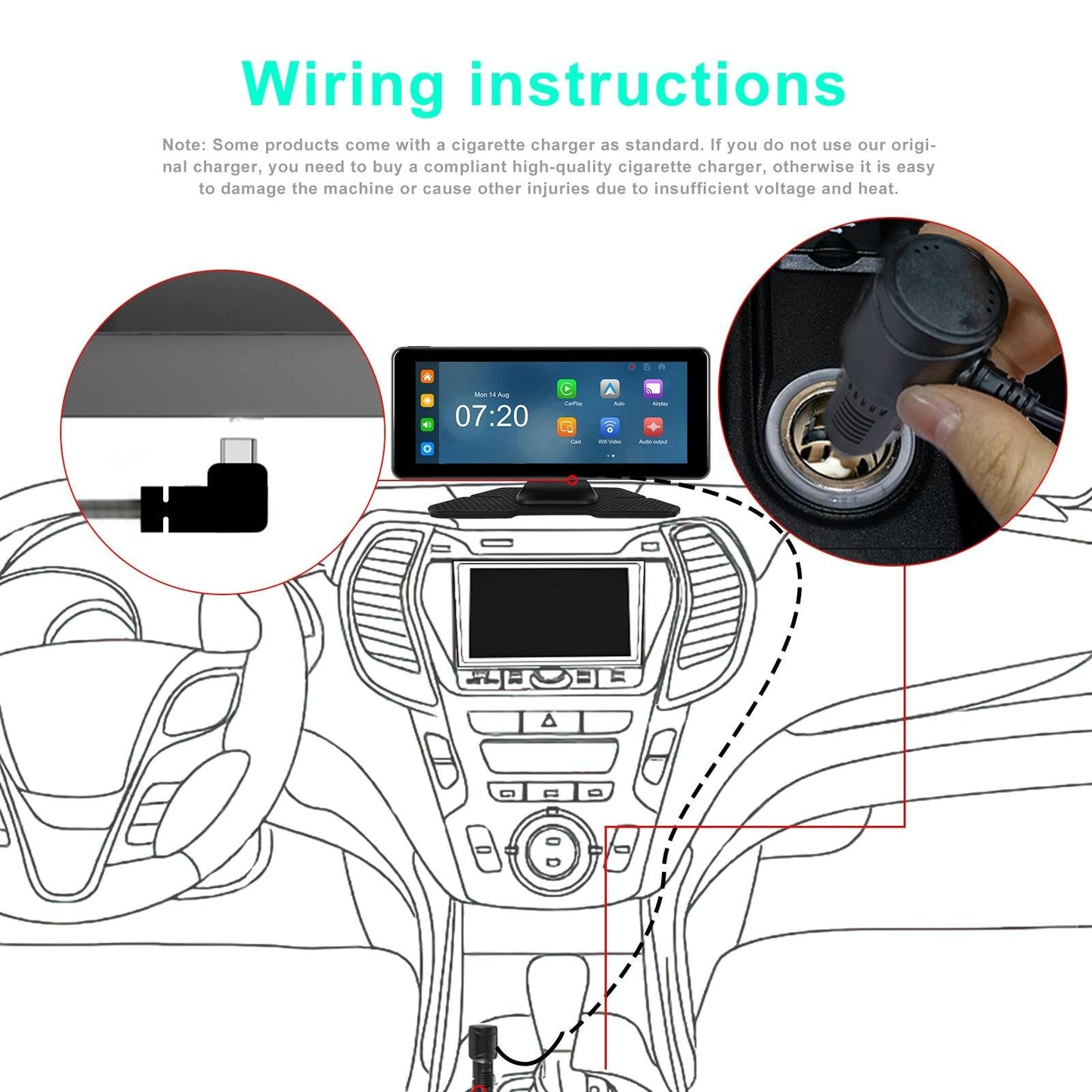 6.86 Inch 4K Dvr Smart Screen Player - Compact & High-Resolution - Standard + 64G Memory Card Tristar Online