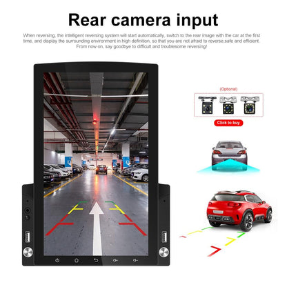 9.7 Inch Vertical Screen Android Car Mp5 Player With Hd 2.5D Glass Standard + 4 Lights Camera Tristar Online