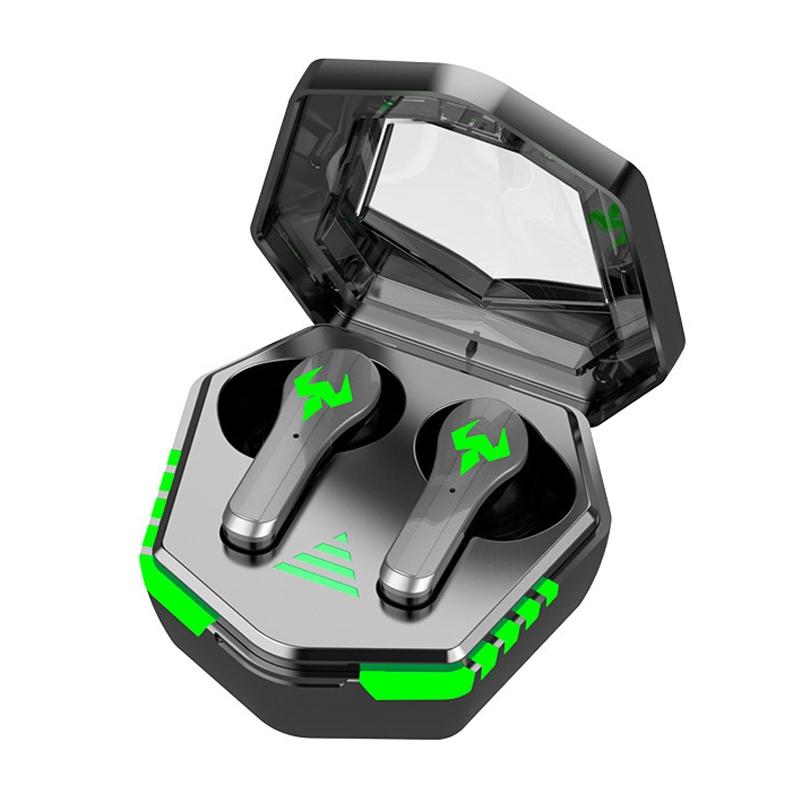 Low Latency Wireless Bluetooth Game Earphones with Colourful Lights - Non-Digital Display Tristar Online