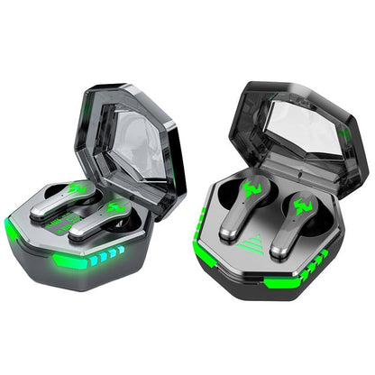 Low Latency Wireless Bluetooth Game Earphones with Colourful Lights - Non-Digital Display Tristar Online
