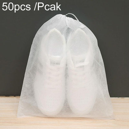 Thickened Non Woven Shoe Storage Bag Portable & Sunscreen - 50Pcs /Pack 32X38Cm Middle Tristar Online
