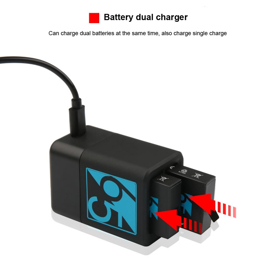 Usb-c Dual Battery Charger for Gopro Hero6 / 5 with Cable Tristar Online