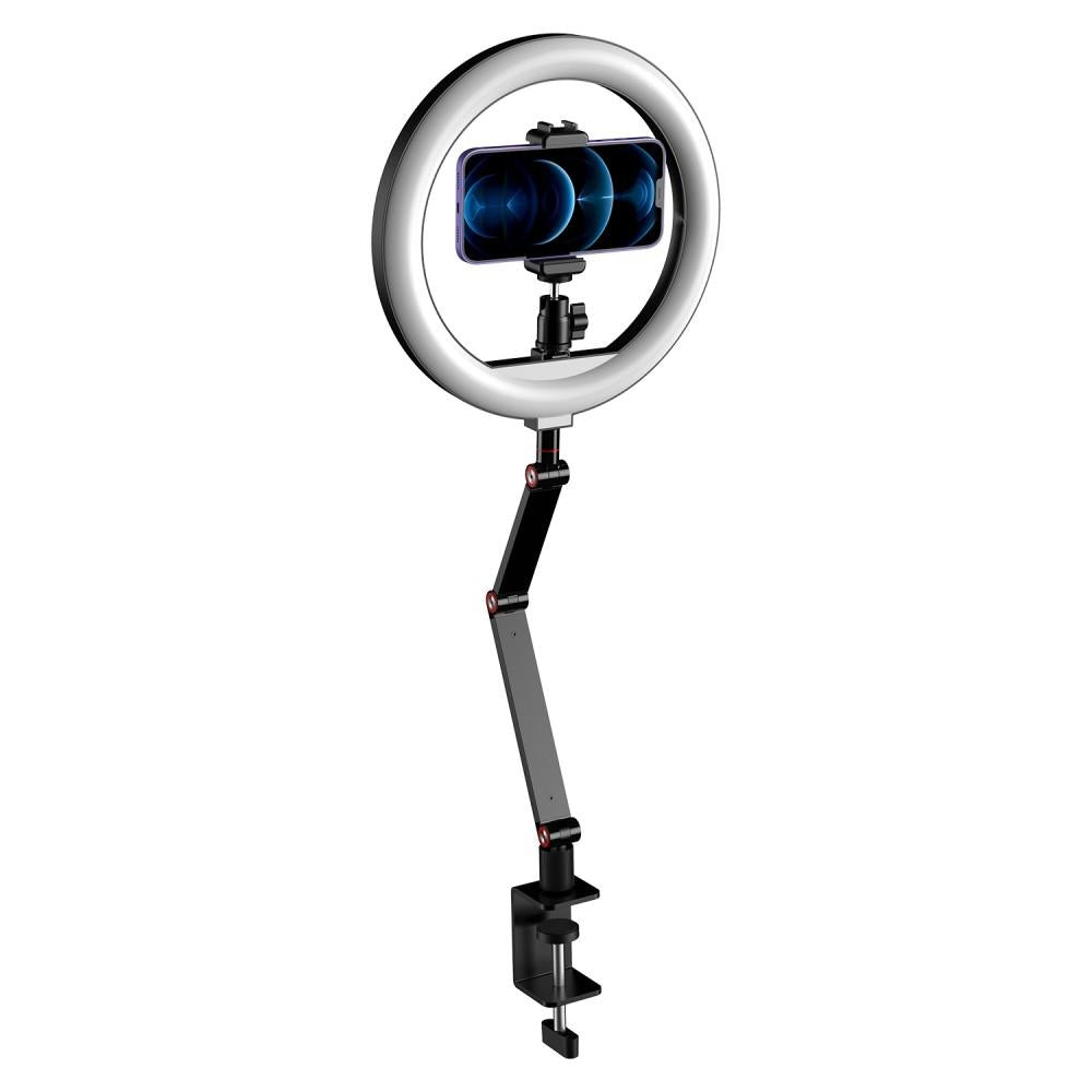 Foldable 10 Led Ring Light with Swing Arm Stand & Phone Holder Tristar Online