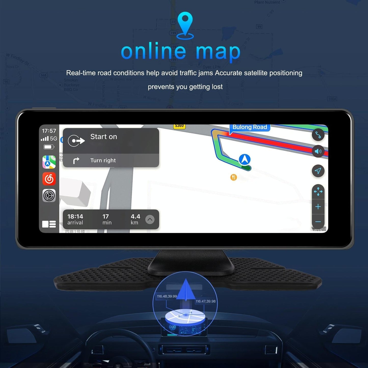 6.86 Inch 4K Dvr Smart Screen Player - Compact & High-Resolution - Standard + Reversing Camera Tristar Online