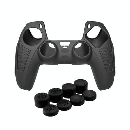 Black Silicone Protective Case for Ps5 Gamepad - Anti-skid Cover - Black Tristar Online