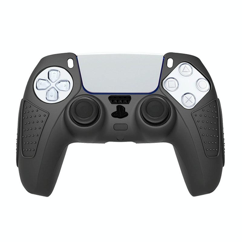 Black Silicone Protective Case for Ps5 Gamepad - Anti-skid Cover - Black Tristar Online