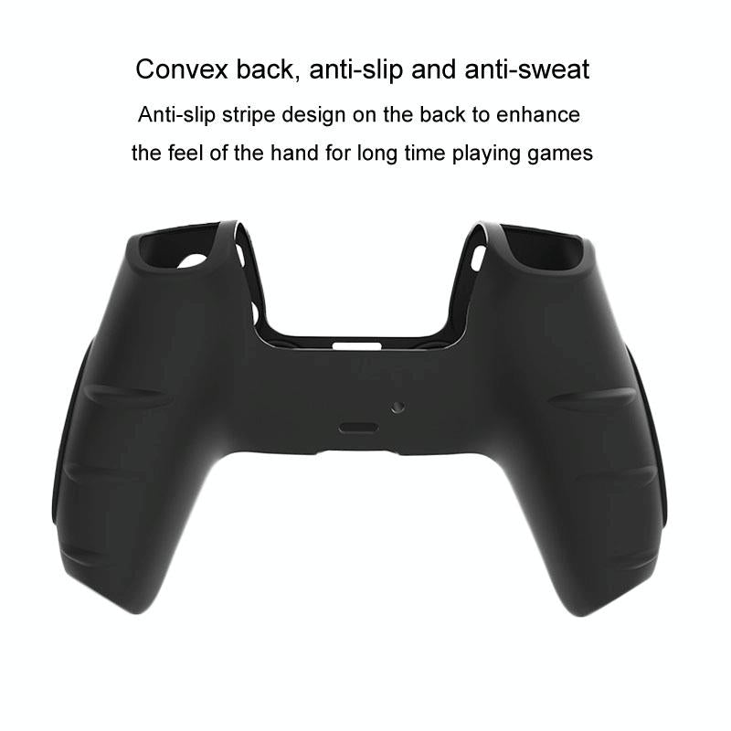 Black Silicone Protective Case for Ps5 Gamepad - Anti-skid Cover - Black Tristar Online