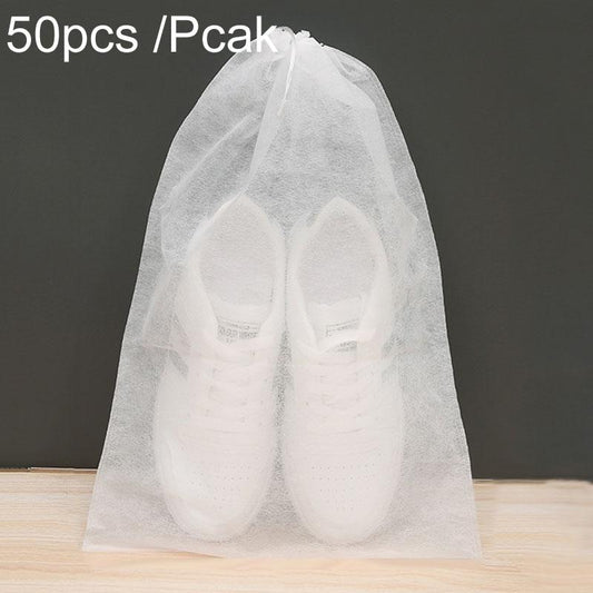 Thickened Non Woven Shoe Storage Bag Portable & Sunscreen - 50Pcs /Pack 32X48Cm Large Tristar Online