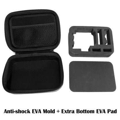 Portable Shockproof Waterproof Travel Case for Action Cameras - Fits Gopro Insta360 Dji - 16cm x 12cm x 7cm Tristar Online