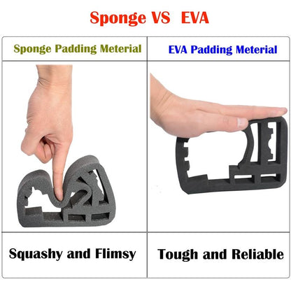 Portable Shockproof Waterproof Travel Case for Action Cameras - Fits Gopro Insta360 Dji - 16cm x 12cm x 7cm Tristar Online