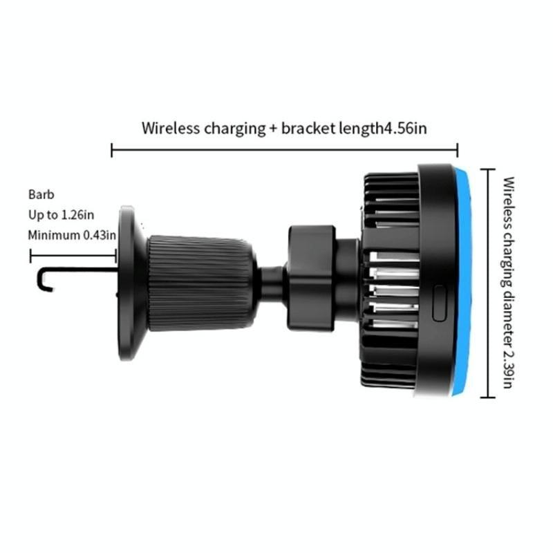 Wireless Car Charger with Rgb Light and Magnetic Air Outlet Tristar Online