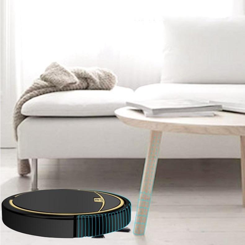 Smart Automatic Sweeping Robot with Mopping Function - Anti-fall - Black Tristar Online