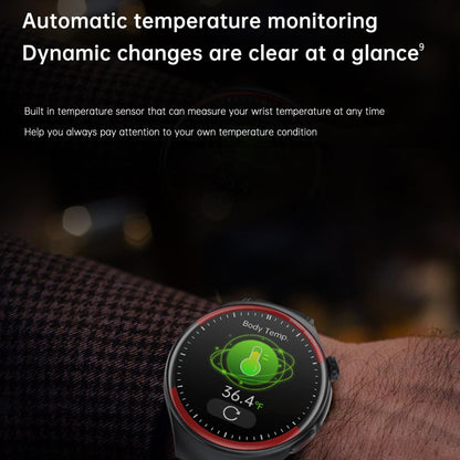 Smart Round Screen Watch With Bt Call And Health Tracking - Leather - Silicone Red Tristar Online