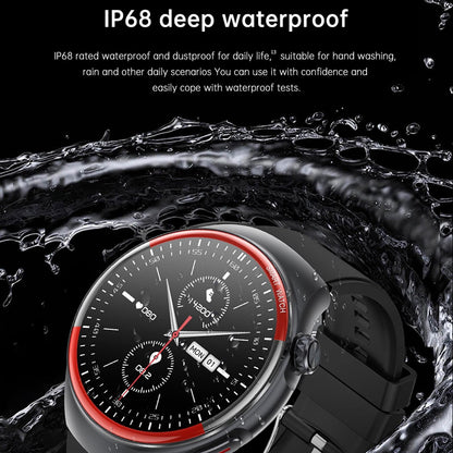 Smart Round Screen Watch With Bt Call And Health Tracking - Leather - Silicone Red Tristar Online