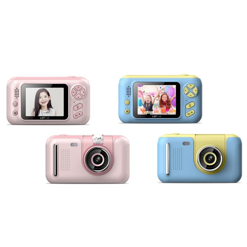 Kids' 2.4 Reversible Hd Photo Camera with Bracket - Yellow / Blue Tristar Online
