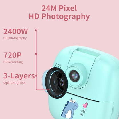 Blue Cartoon Kids Digital Camera with Rotating Lens - A18 Hd Printable Tristar Online