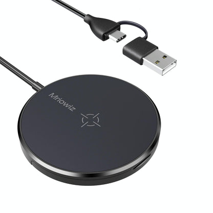 15W Desktop Magsafe Magnetic Wireless Charger With Usb C Cable Tristar Online
