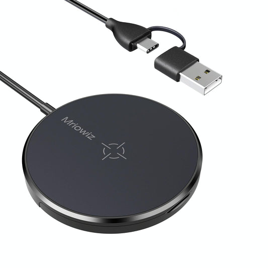15W Desktop Magsafe Magnetic Wireless Charger With Usb C Cable Tristar Online