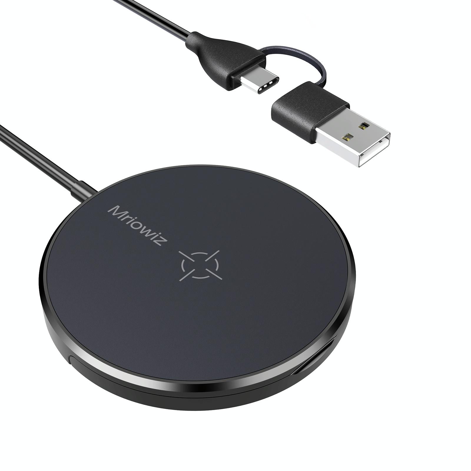 15W Desktop Magsafe Magnetic Wireless Charger With Usb C Cable Tristar Online