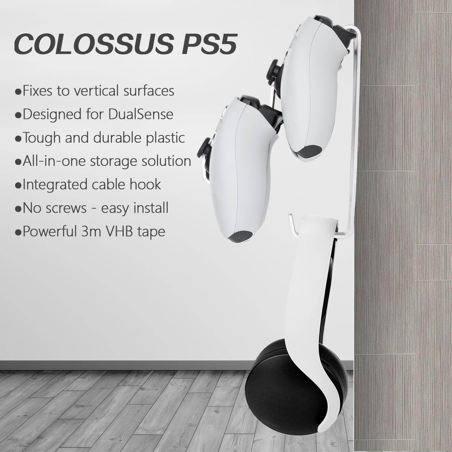 Wall Mounted Hanger for Ps5 / Ps4 - Gamepad & Headphone Combo Tristar Online