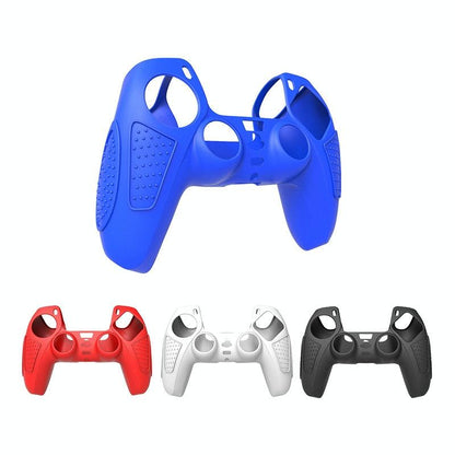 Black Silicone Protective Case for Ps5 Gamepad - Anti-skid Cover - Blue + 2 Hats Tristar Online