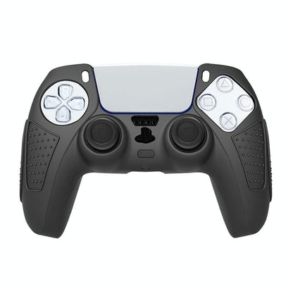 Black Silicone Protective Case for Ps5 Gamepad - Anti-skid Cover - Blue + 2 Hats Tristar Online