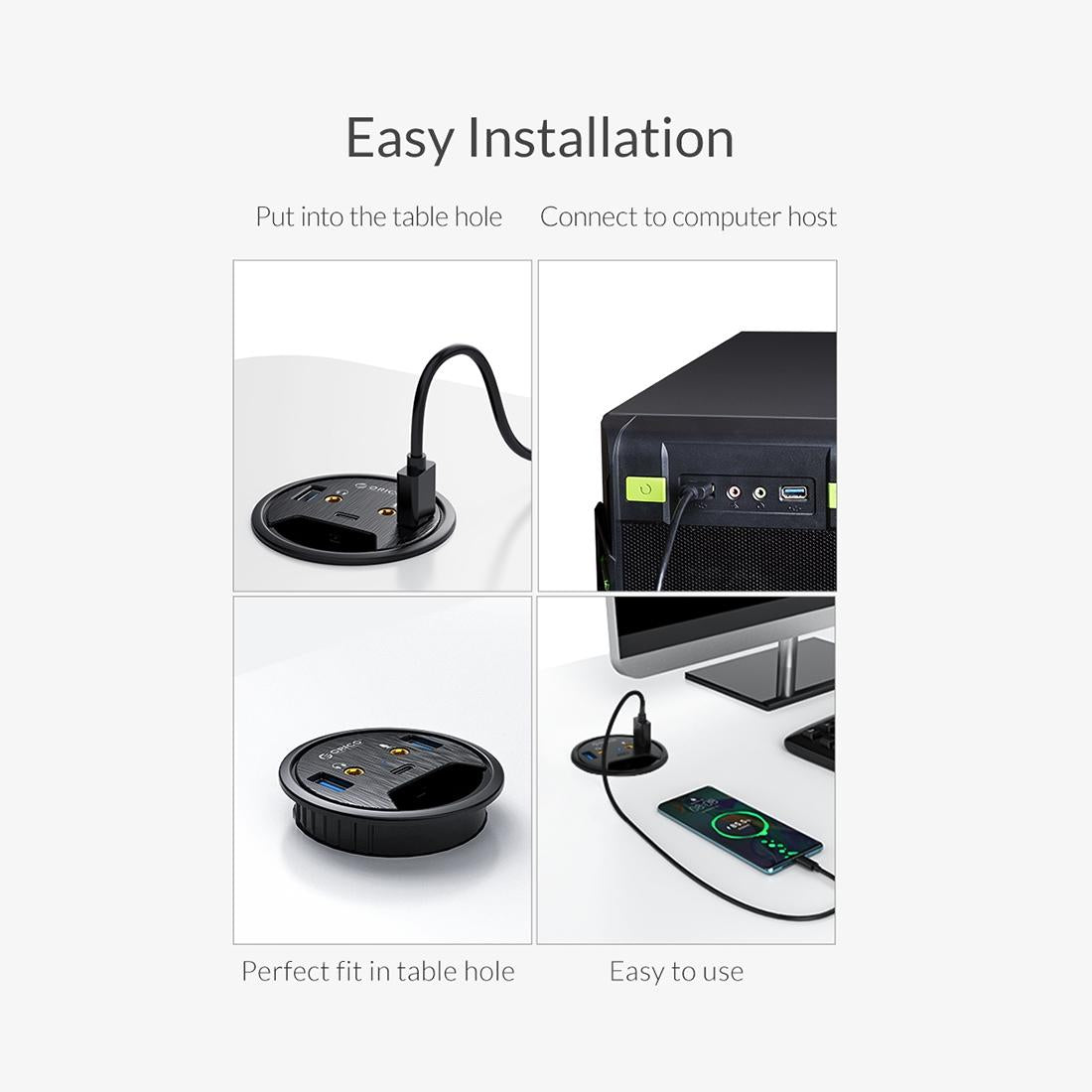 Multi-Function Desktop Power Grommet Hub Tristar Online