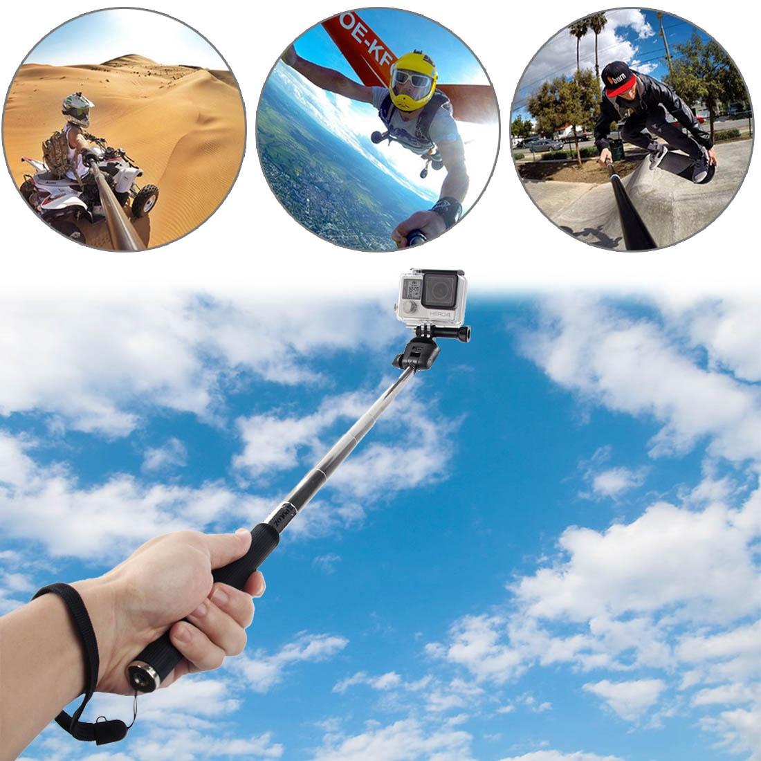 Extendable Selfie Monopod for Action Cameras - 22.5-80cm Length Tristar Online