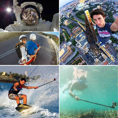 Extendable Selfie Monopod for Action Cameras - 22.5-80cm Length Tristar Online