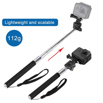 Extendable Selfie Monopod for Action Cameras - 22.5-80cm Length Tristar Online