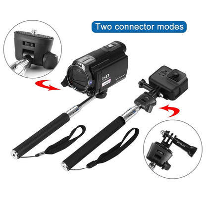 Extendable Selfie Monopod for Action Cameras - 22.5-80cm Length Tristar Online