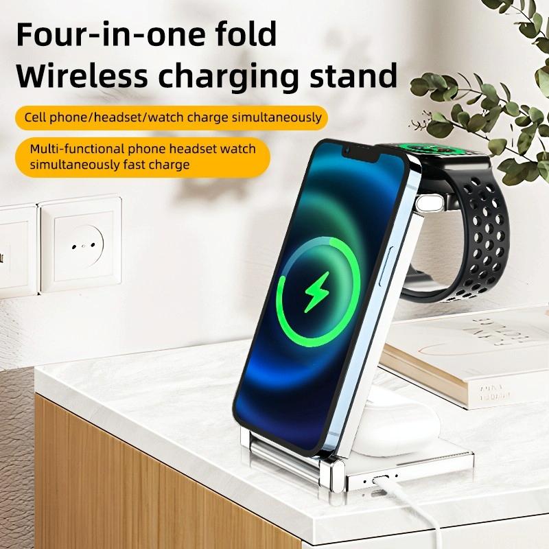 4 In 1 Wireless Charging Stand For Phone Watch Headset Tristar Online