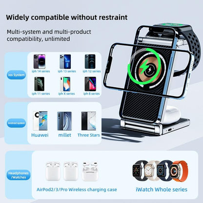 4 In 1 Wireless Charging Stand For Phone Watch Headset Tristar Online