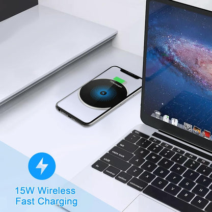 15W Ultra Thin Desktop Wireless Charger Embedded Tristar Online