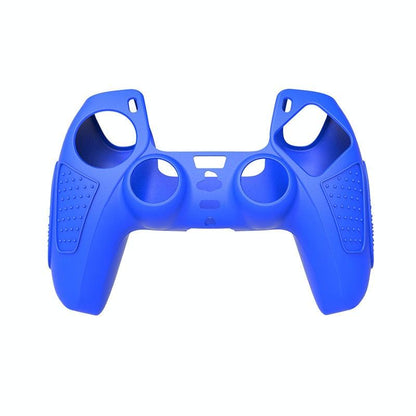 Black Silicone Protective Case for Ps5 Gamepad - Anti-skid Cover - Blue + 8 Hats Tristar Online