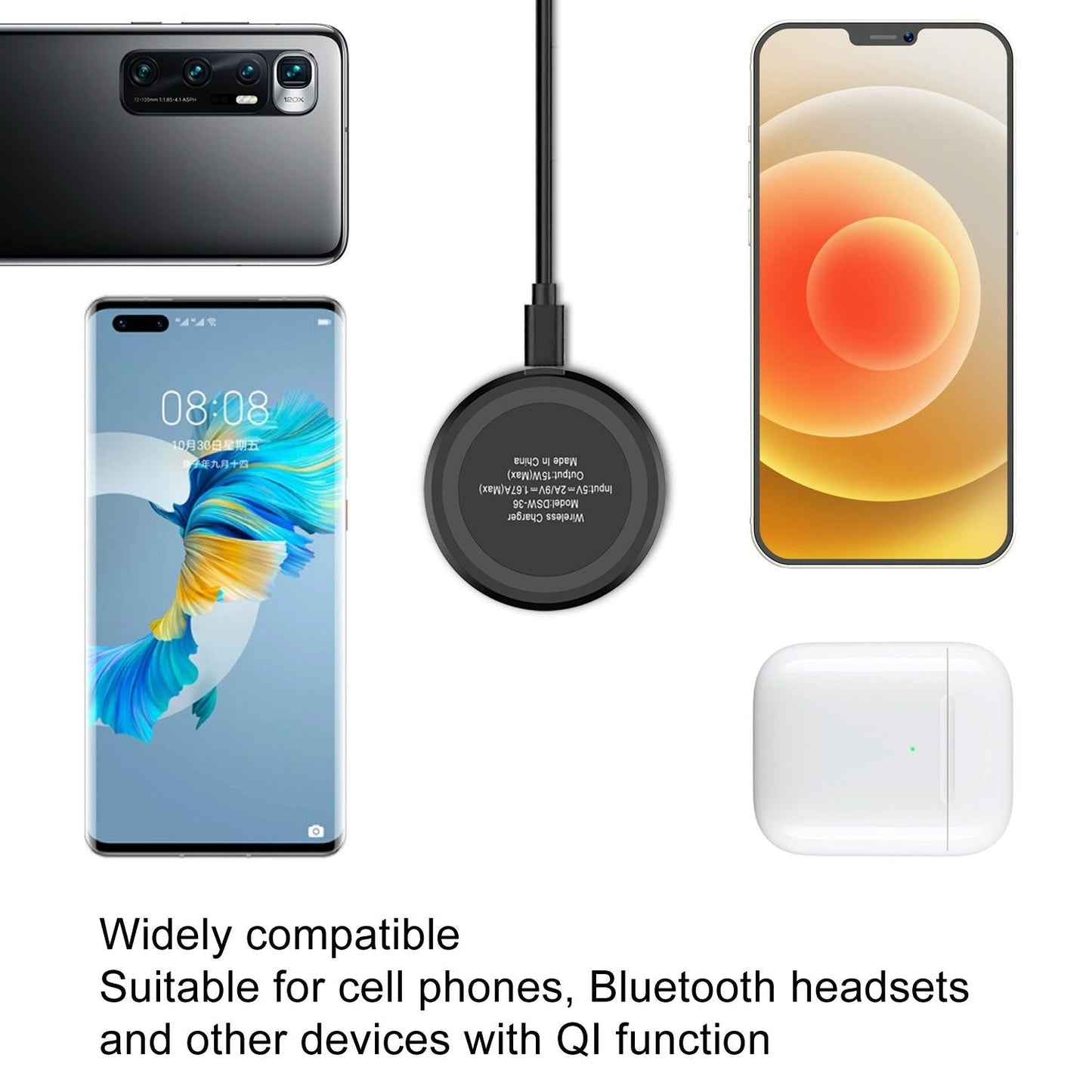 15W Fast Wireless Charger For Mobile Phones Tristar Online