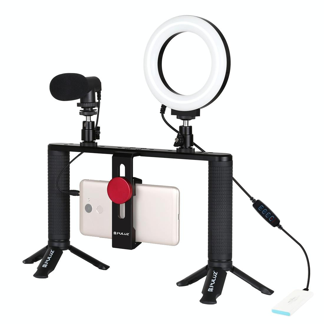 4-In-1 Vlogging Kit With 4.7 Ring Light Mic Tripod & Stabilizer Tristar Online