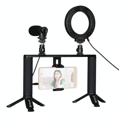 4-In-1 Vlogging Kit With 4.7 Ring Light Mic Tripod & Stabilizer Tristar Online