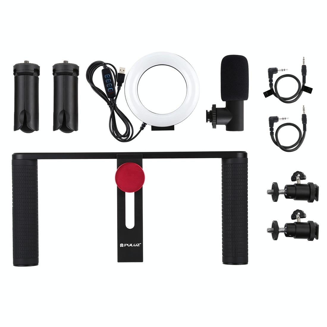 4-In-1 Vlogging Kit With 4.7 Ring Light Mic Tripod & Stabilizer Tristar Online