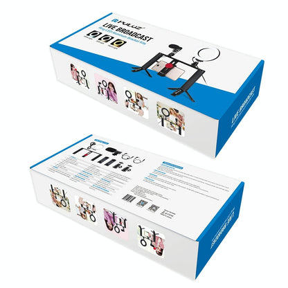 4-In-1 Vlogging Kit With 4.7 Ring Light Mic Tripod & Stabilizer Tristar Online