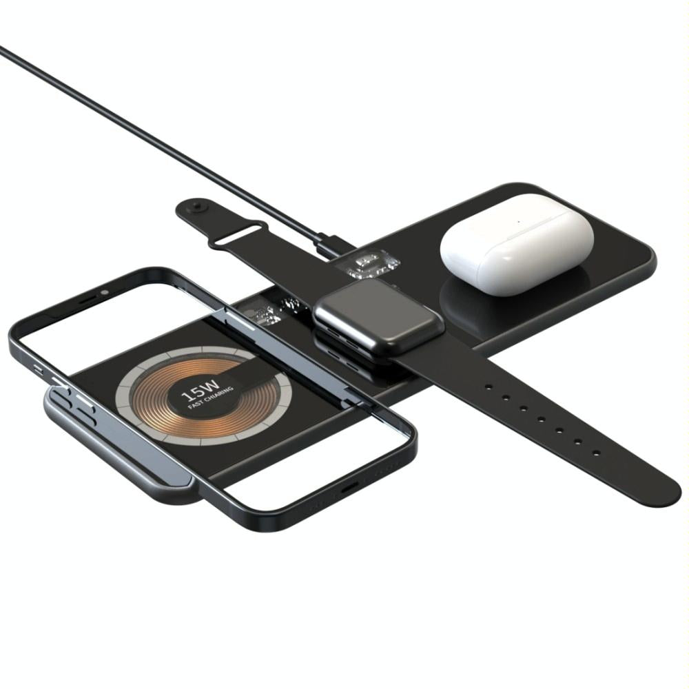 15W Dual Fast Charging Pad For 3 In 1 Wireless Phones Tristar Online