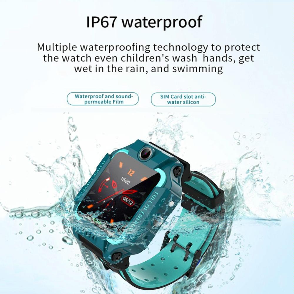1.44 Inch 360-Degree Rotating Positioning Camera Smart Waterproof Children Calling Watch - Green Tristar Online