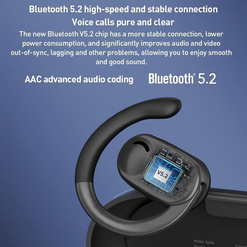 Wireless Bluetooth Earphones with Led Display - Zga Gs08 - Black Tristar Online