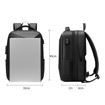 Expandable Usb Laptop Backpack for Business Travel - Black Tristar Online
