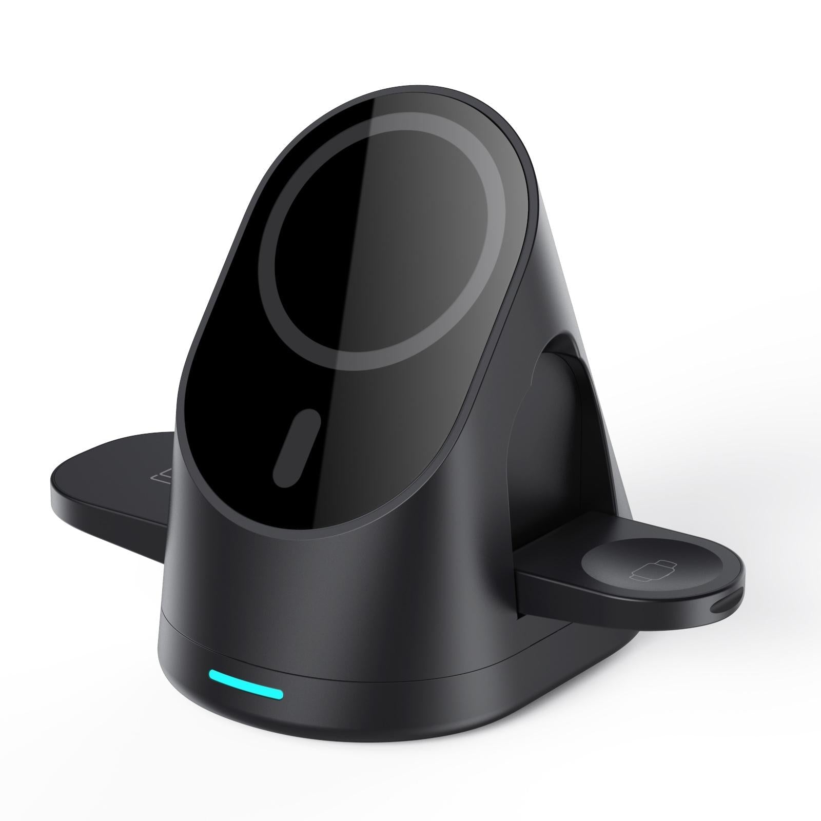 3 In 1 Magnetic Wireless Charging Bracket For Smartphone Iwatch Airpods - Black Tristar Online