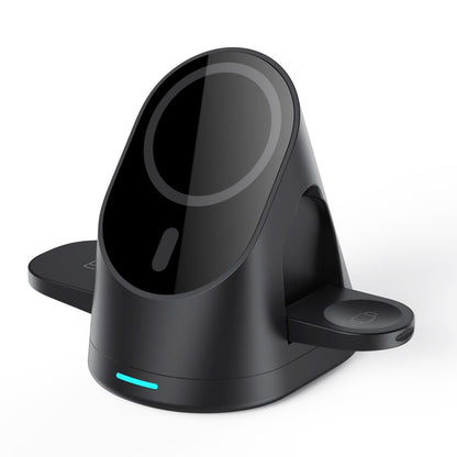 3 In 1 Magnetic Wireless Charging Bracket For Smartphone Iwatch Airpods - Black Tristar Online