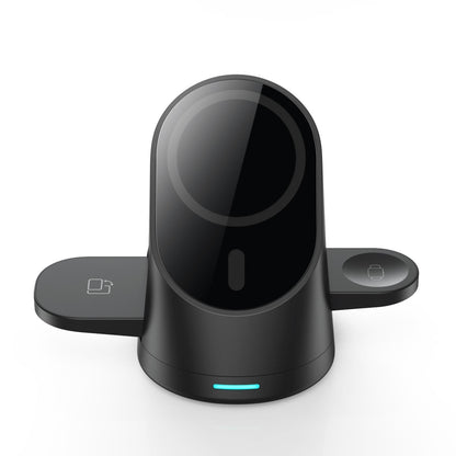 3 In 1 Magnetic Wireless Charging Bracket For Smartphone Iwatch Airpods - Black Tristar Online