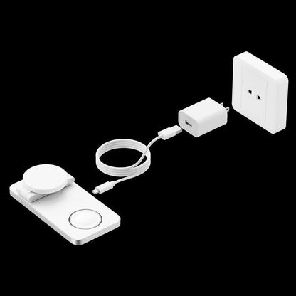 3 In 1 Magnetic Wireless Charging Dock For Apple Devices - Black Tristar Online