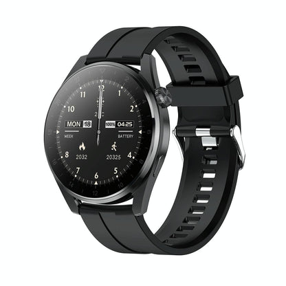 Waterproof Silicone Smartwatch With Colour Display - Black Tristar Online