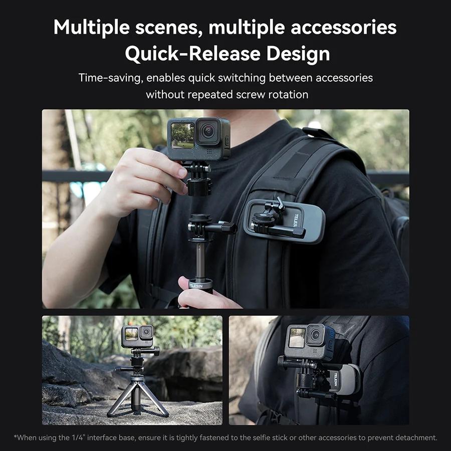 Universal Magnetic Quick Release Adapter Kit For Action Cameras Tristar Online